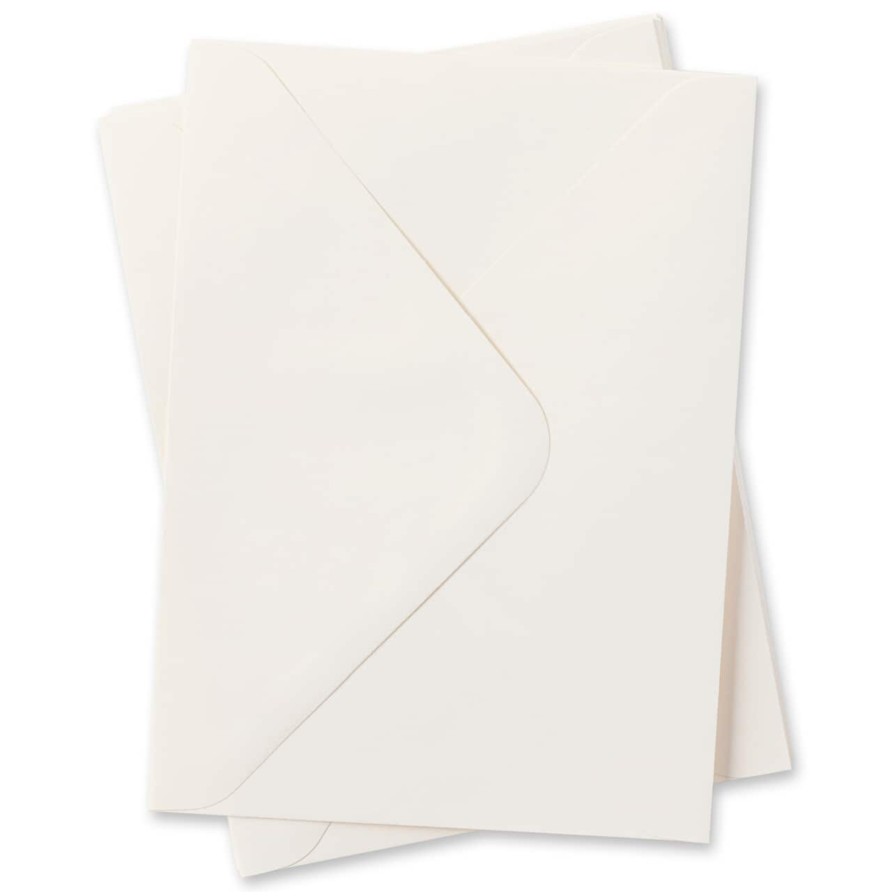 12 Packs: 50 ct. (600 total) 5.25" x 7.25" Ivory Envelopes by Recollections™